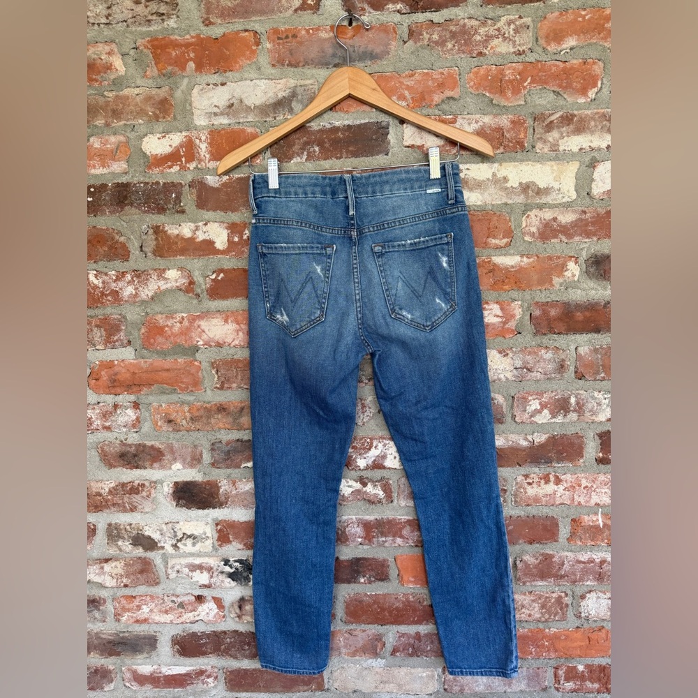 MOTHER‎ Looker Crop High Waist Skinny Jeans 26 Snipping Stones - Picture 3 of 13